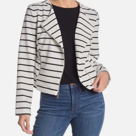 Bagatelle Women's Black and White Striped Blazer Size XS - Picture 1 of 4